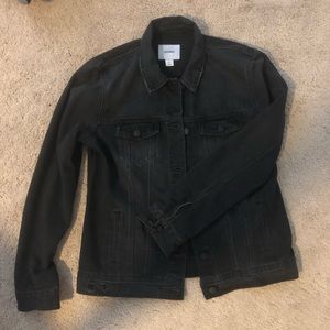 Old Navy black denim jacket TALL